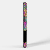 Coques Case-Mate iPhone Rose Gold Abstrait Violet Turquoise  (Verso / Droite)