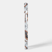 Coques Case-Mate iPhone Rose Gold Argent & Marbre Blanc Féminin (Verso / Gauche)