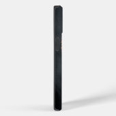 Coques Case-Mate iPhone Rose Gold & Black Abstrait Élégant Monogrammé (Verso / Droite)