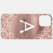 Coques Case-Mate iPhone Rose Gold Bling Luxe Éparkle Parties scintillant M (Verso / Droite)