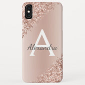Coques Case-Mate iPhone Rose Gold Bling Luxe Éparkle Parties scintillant M (Dos)