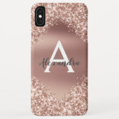 Coques Case-Mate iPhone Rose Gold Bling Luxe Éparkle Parties scintillant M (Dos)