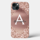 Coques Case-Mate iPhone Rose Gold Bling Luxueux Éperche Parties scintillan (Verso)