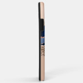 Coques Case-Mate iPhone Rose Gold & Blue Parties scintillant Girl Marble (Dos/Droite)