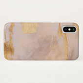 Coques Case-Mate iPhone Rose Gold Blush and Gold Texture (Dos (Horizontal))