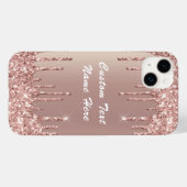 Coques Case-Mate iPhone Rose Gold Blush Parties scintillant Drivers votre  (Verso (horizontal))