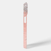 Coques Case-Mate iPhone Rose Gold brossé Parties scintillant métallique No (Verso / Droite)