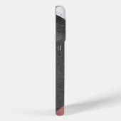 Coques Case-Mate iPhone Rose Gold, Chalkboard & Marble - Ajouter Monogramm (Verso / Droite)