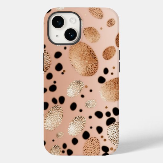 Coques Case-Mate iPhone Rose Gold Cheetah Parties scintillant iPhone Mate (Verso)