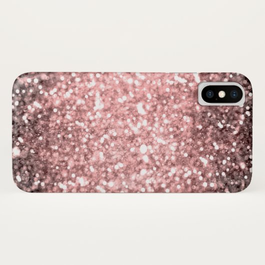 Coques Case-Mate iPhone Rose Gold Éclairage Filles Glittery Sparkly (Dos (Horizontal))