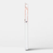 Coques Case-Mate iPhone Rose Gold Faux Lashes Argent (Verso / Gauche)