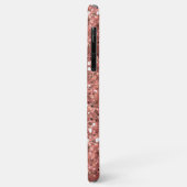 Coques Case-Mate iPhone Rose Gold Faux Parties scintillant Bling Nom manus (Dos/Gauche)