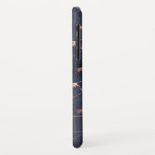 Coques Case-Mate iPhone Rose Gold Foil - Motif bleu marine - Ajouter votre (Dos/Gauche)