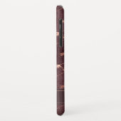 Coques Case-Mate iPhone Rose Gold Foil - Motif Bourgogne - Ajouter Votre N (Dos/Gauche)