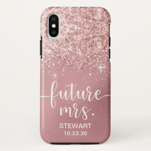 Case-Mate iPhone Case Rose Gold Future Mme Parties scintillant Coque-Mat