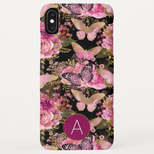 Case-Mate iPhone Case Rose Gold Girl Floral Butterfly Motif