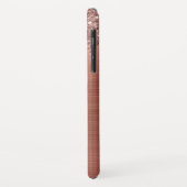 Coques Case-Mate iPhone Rose Gold Glitter Sparkle Eyelashes Monogram (Dos/Gauche)