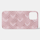 Coques Case-Mate iPhone Rose Gold Hearts Parties scintillant Motif. (Verso (horizontal))