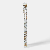 Coques Case-Mate iPhone Rose Gold Marble Blanc Luxe Glam (Verso / Gauche)