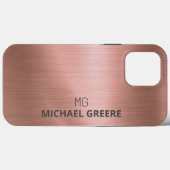 Coques Case-Mate iPhone Rose Gold Metallic Professional (Verso (horizontal))