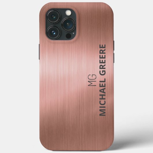 Coques Case-Mate iPhone Rose Gold Metallic Professional (Verso)