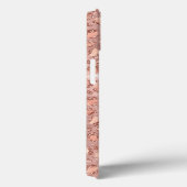 Coques Case-Mate iPhone Rose Gold Pailleté Léopard Chic (Verso / Droite)