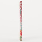 Coques Case-Mate iPhone Rose Gold Parties scintillant Aquarelle Floral Nom (Dos/Droite)