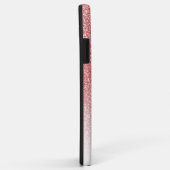 Coques Case-Mate iPhone Rose Gold Parties scintillant Ombre Black Script N (Dos/Droite)