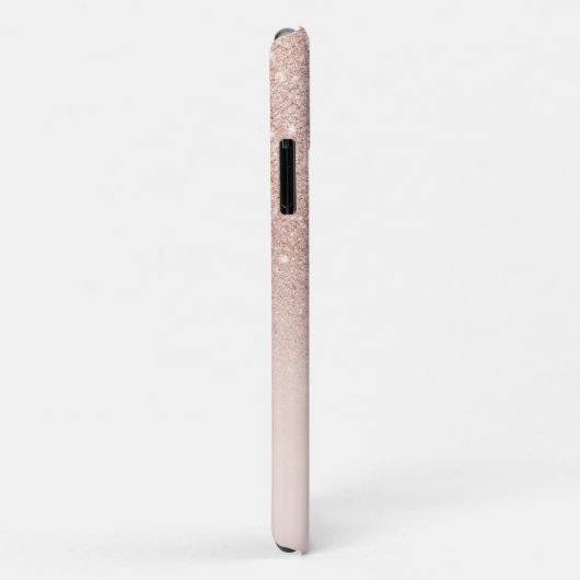 Coques Case-Mate iPhone Rose Gold parties scintillant Roses s'est évanoui  (Dos/Droite)