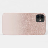 Coques Case-Mate iPhone Rose Gold parties scintillant Roses s'est évanoui  (Dos (Horizontal))