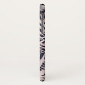 Coques Case-Mate iPhone Rose Gold Pink Dark Tropical Palm Tree Leaves (Dos/Gauche)