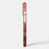 Coques Case-Mate iPhone Rose Gold Textured Background  (Verso / Gauche)