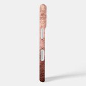 Coques Case-Mate iPhone Rose Gold Textured Background  (Verso / Droite)