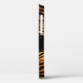 Coques Case-Mate iPhone Rose Gold Tiger Impression et Parties scintillant  (Verso / Gauche)