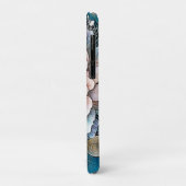 Coques Case-Mate iPhone Rose Gold Turquoise Bloom Art (Dos/Gauche)