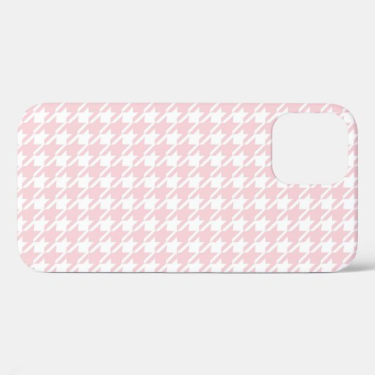 Coques Case-Mate iPhone Rose Houndstooth Motif Moderne Plutôt (Verso (horizontal))