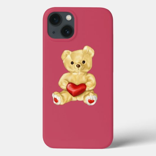 Coques Case-Mate iPhone Rosé Hypnotisant mignon Ours Teddy Protection (Verso)