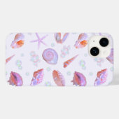 Coques Case-Mate iPhone Rose Iridescent Mermaidcore Coquillage Perle Y2K (Verso (horizontal))
