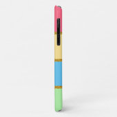 Coques Case-Mate iPhone Rose jaune bleu vert - Combinaison de couleurs (Dos/Gauche)