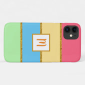 Coques Case-Mate iPhone Rose jaune bleu vert - Combinaison de couleurs (Dos (Horizontal))