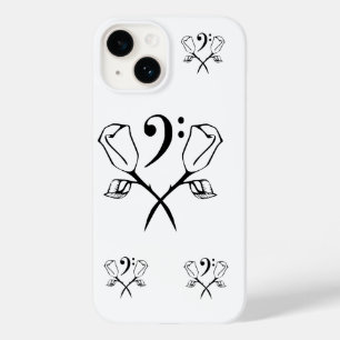 Coques Pour iPhone Rose jumeau au-dessus de Bass Clef