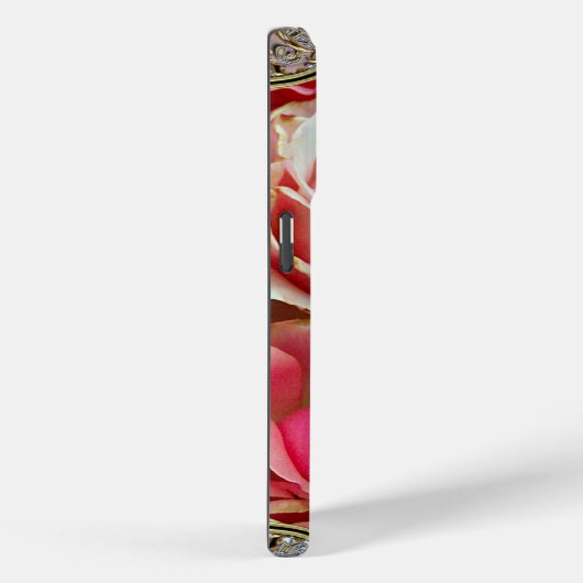 Coques Case-Mate iPhone Rose Juxtapose Monogramme (Verso / Droite)