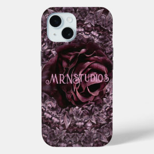 Coque Pour iPhone 15 Rose Mandala