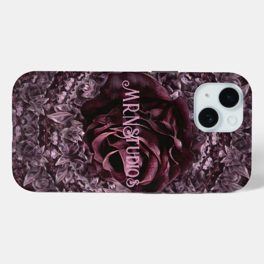 Coques Case-Mate iPhone Rose Mandala (Verso (horizontal))