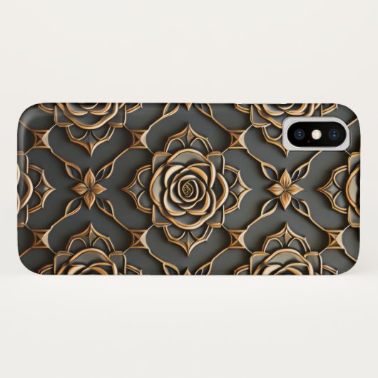 Coques Case-Mate iPhone Rose métallique rustique (Dos (Horizontal))