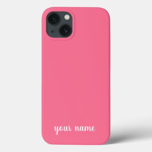 Coques Case-Mate iPhone rose minimaliste monogramme neutre (Verso)