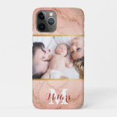 Coques Case-Mate iPhone Rose moderne en or parties scintillant en marbre p (Dos)