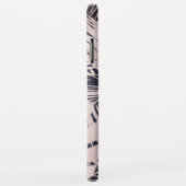 Coques Case-Mate iPhone Rose moderne Gold Tropical Feuille Motif (Dos/Droite)