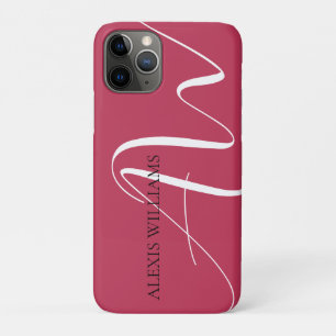 Case-Mate iPhone Case Rose Moderne Minimaliste Élégant Script Profession