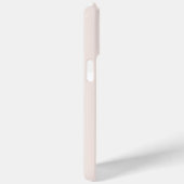 Coques Case-Mate iPhone Rose | Monogramme à rayures chics (Verso / Droite)